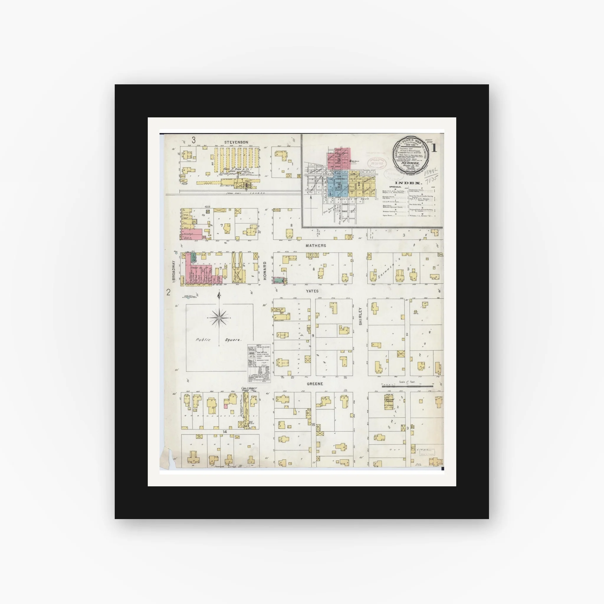 Sanborn Fire Insurance Map from Newman, Douglas County, Illinois (1898), Sheet #0001 - Image 4